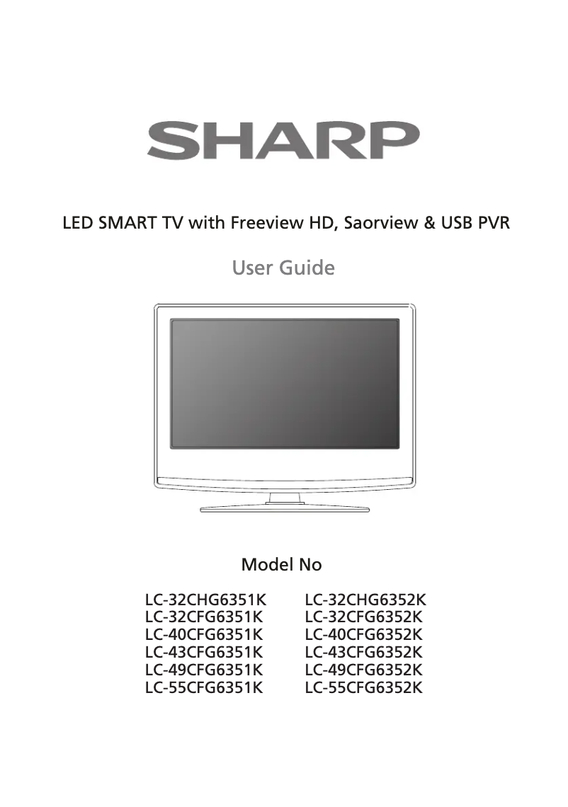 Page n°1 - Manuel utilisateur Sharp LC-49CFG6352K