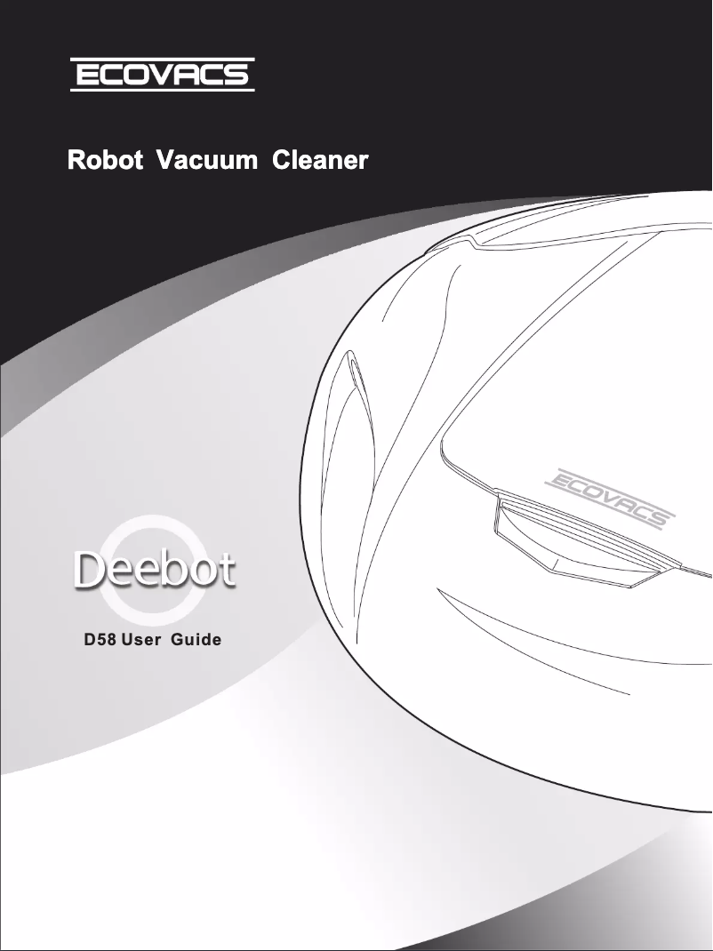 Page n°1 - Manuel utilisateur ECOVACS DeeBot D58