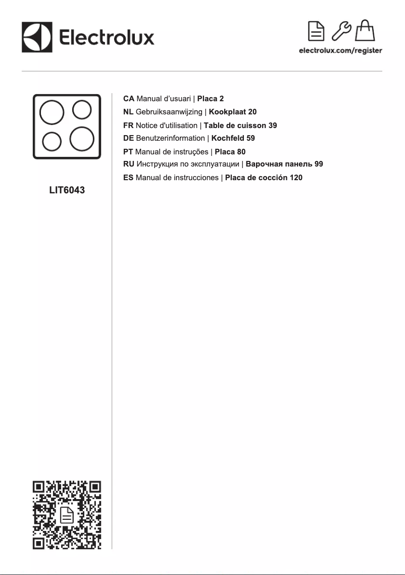 Image de la première page du manuel de l'appareil LIT6043