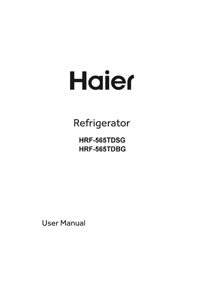 Page 1 de la notice Manuel utilisateur Haier HRF-565TDBG