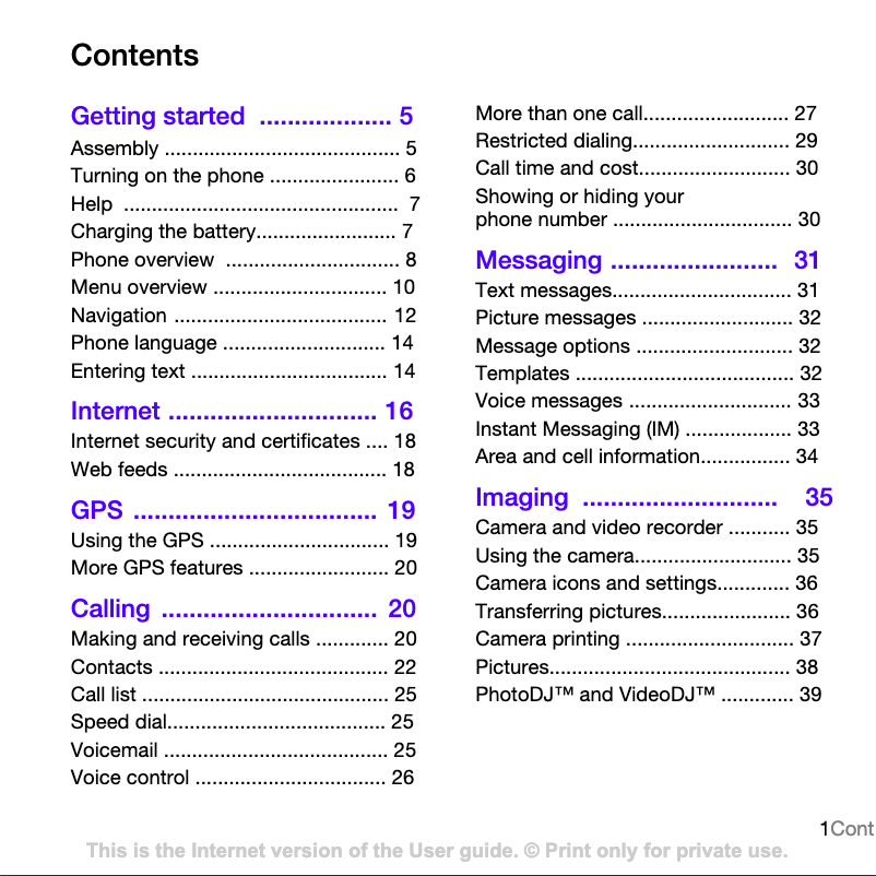 Image de la première page du manuel de l'appareil TM506