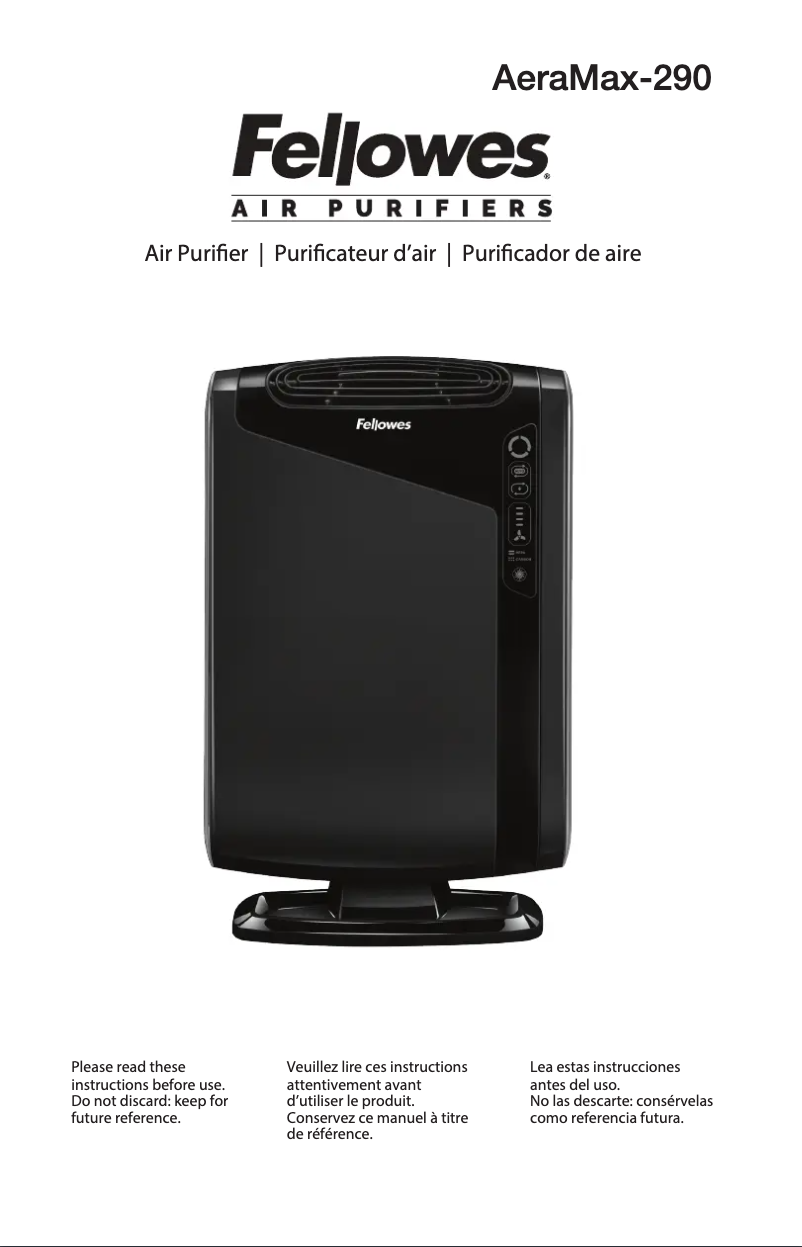 Page n°1 - Manuel utilisateur Fellowes AeraMax 290