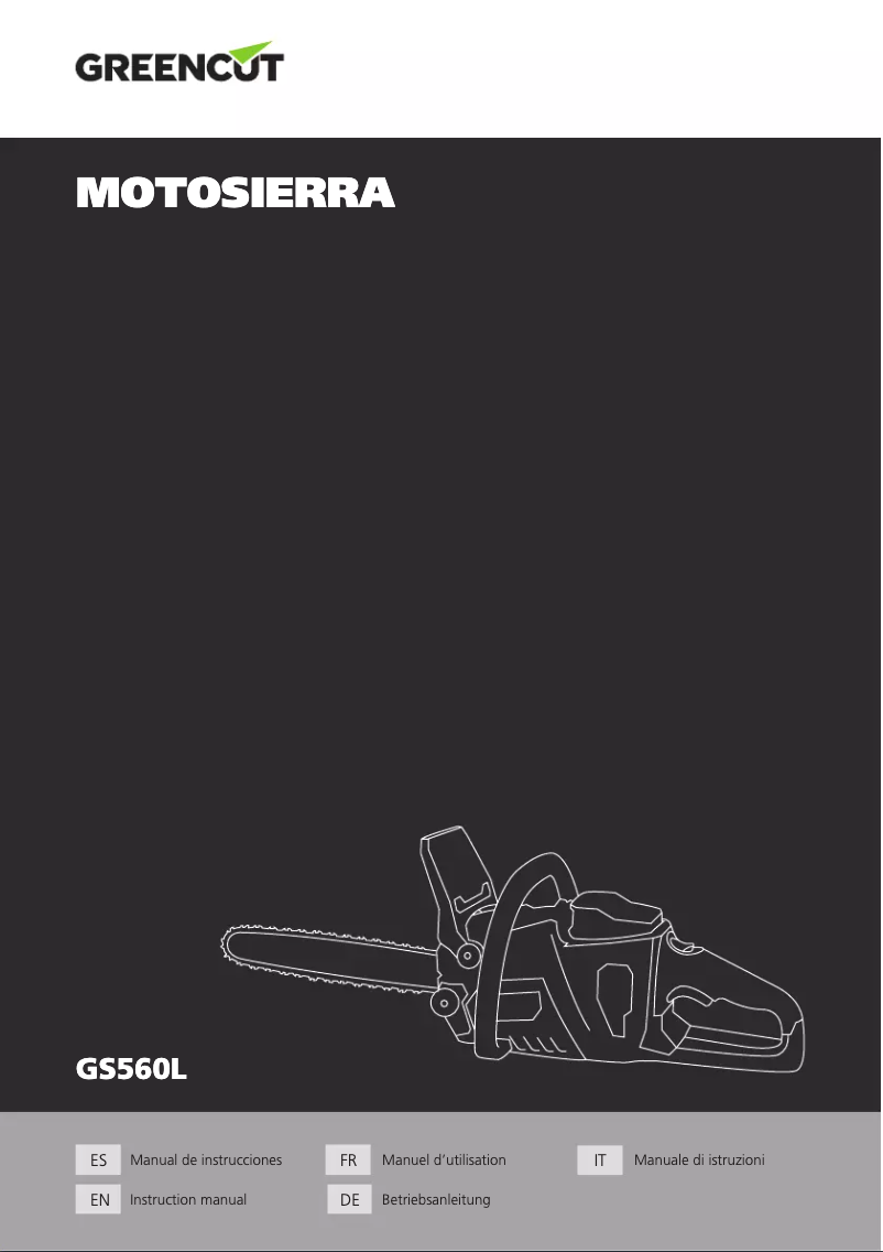 Image de la première page du manuel de l'appareil GS560L