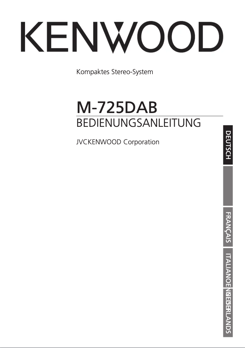 Imagen de la primera página del manual del dispositivo M-725DAB