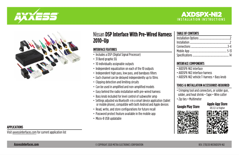 Página 1 del manual Manual de usuario AXESS AXDSPX-NI2
