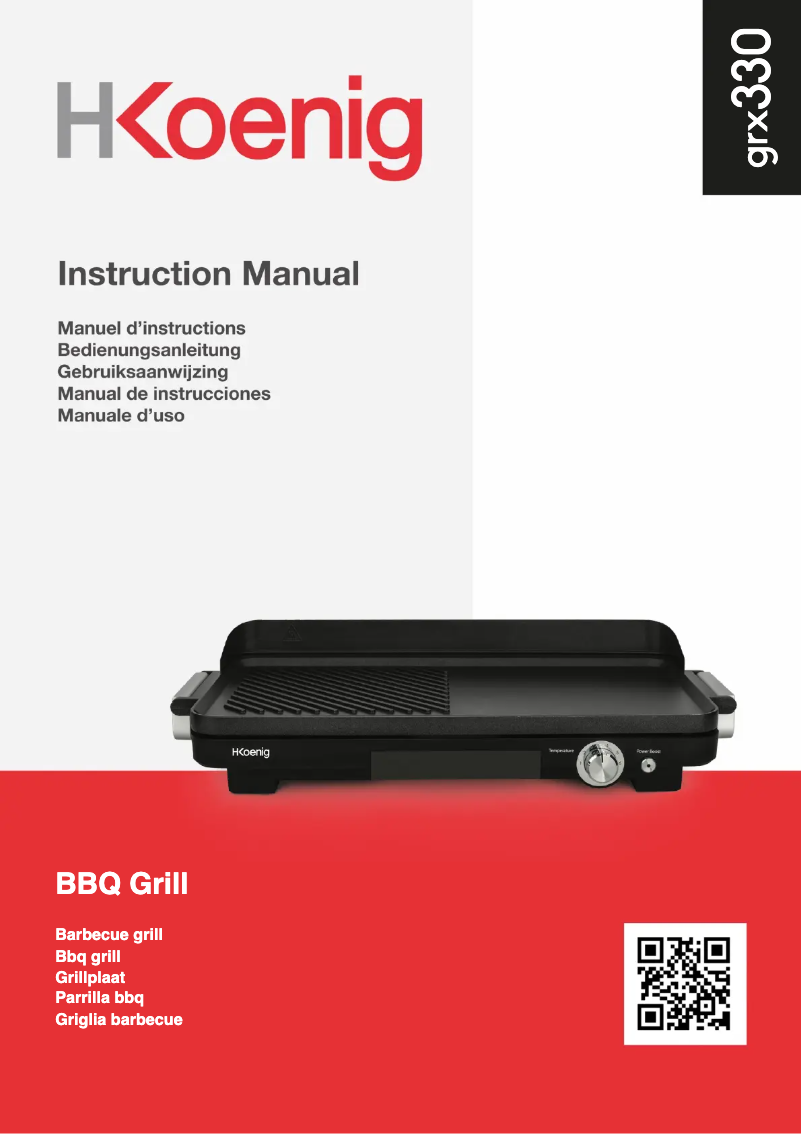 Página 1 del manual Manual de usuario H.Koenig GRX330