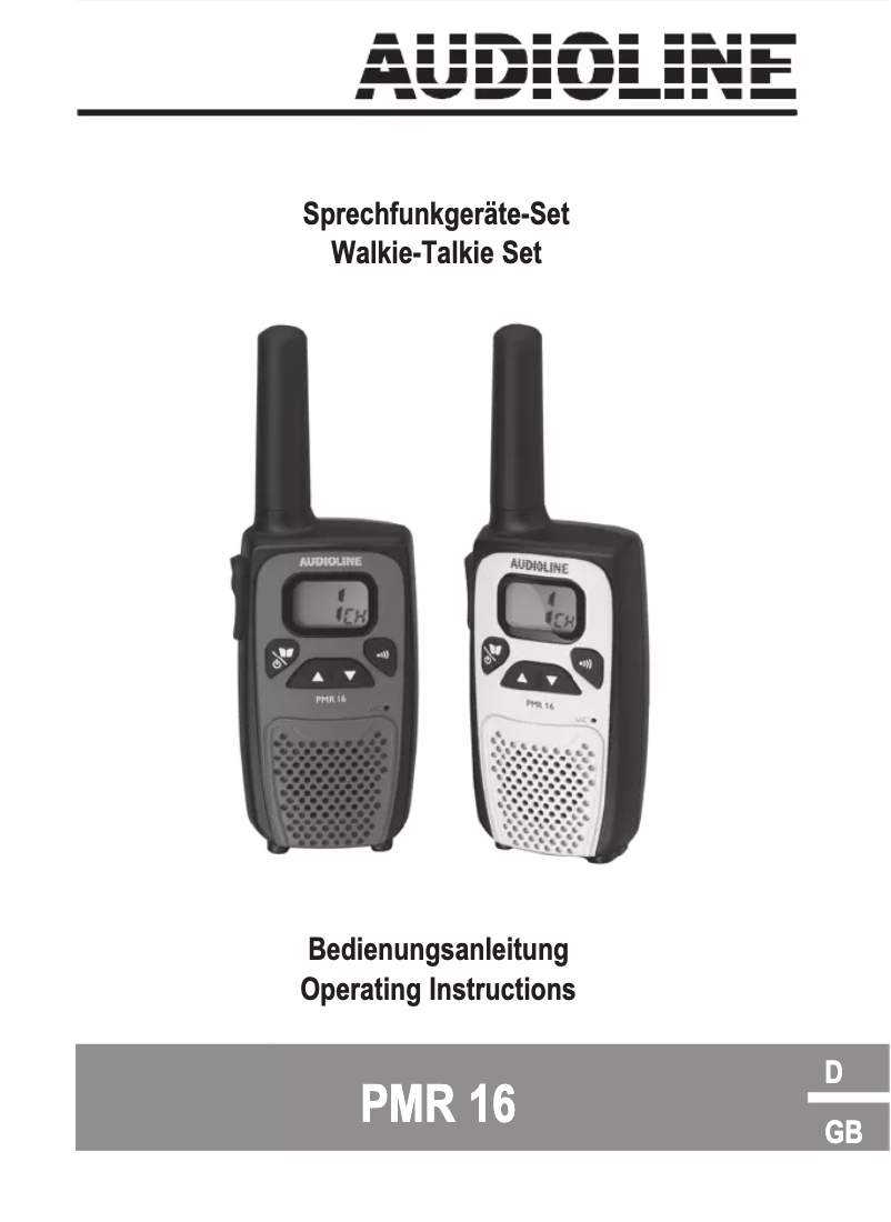 Imagen de la primera página del manual del dispositivo PMR 16