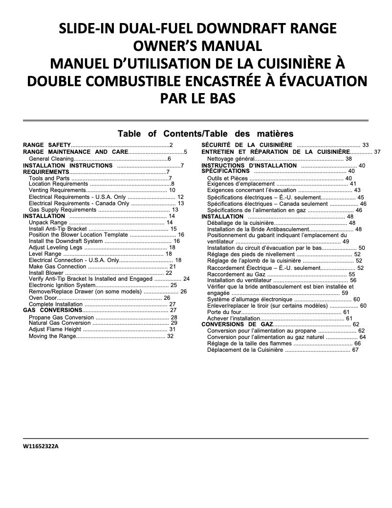 Page n°1 - Manuel utilisateur Jenn-Air JDS1750ML