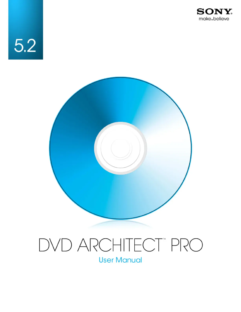 Image de la première page du manuel de l'appareil DVD Architect Pro 5.2