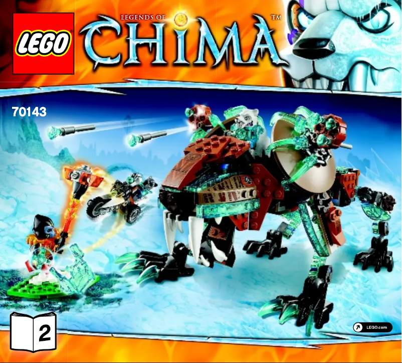 Page 1 de la notice Manuel utilisateur Lego Chima 70143