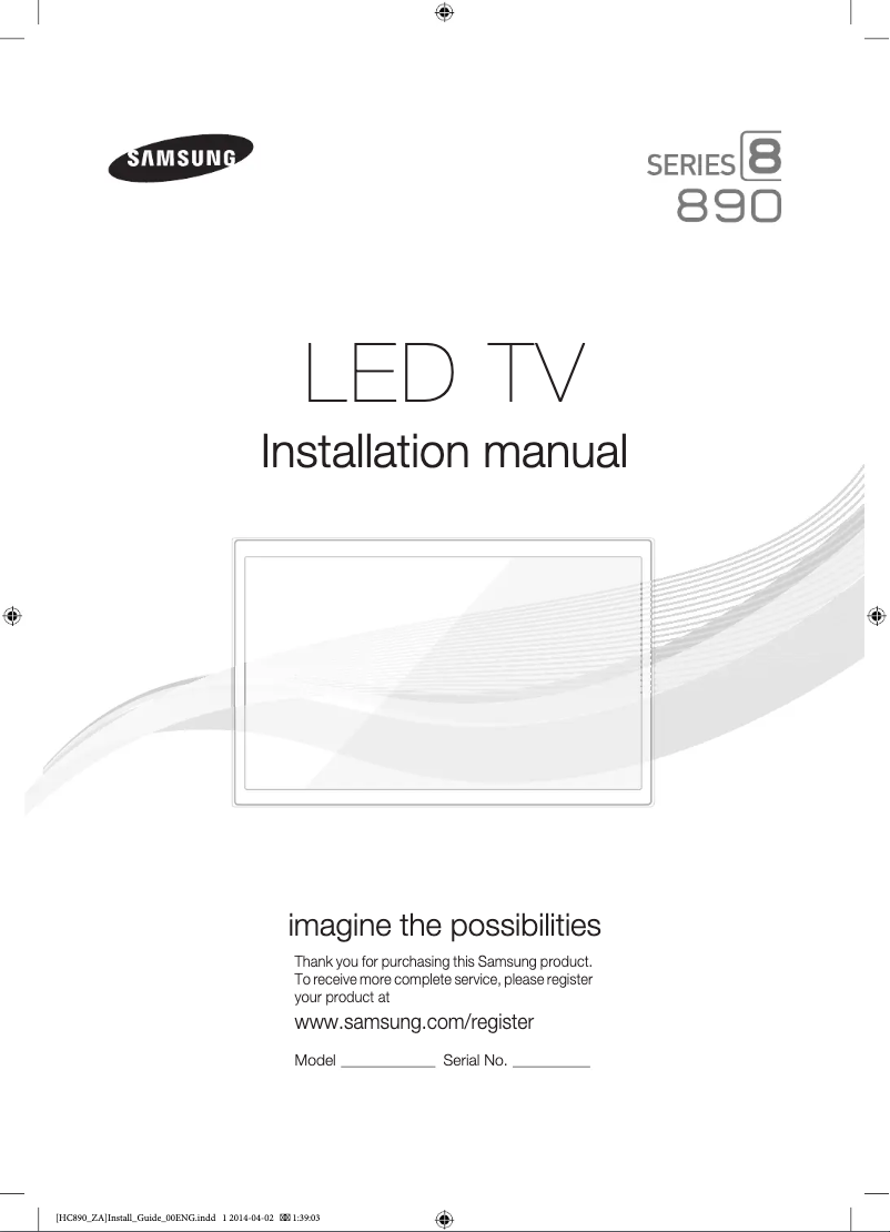 Page n°1 - Mode d'emploi Samsung HG55NC890XF