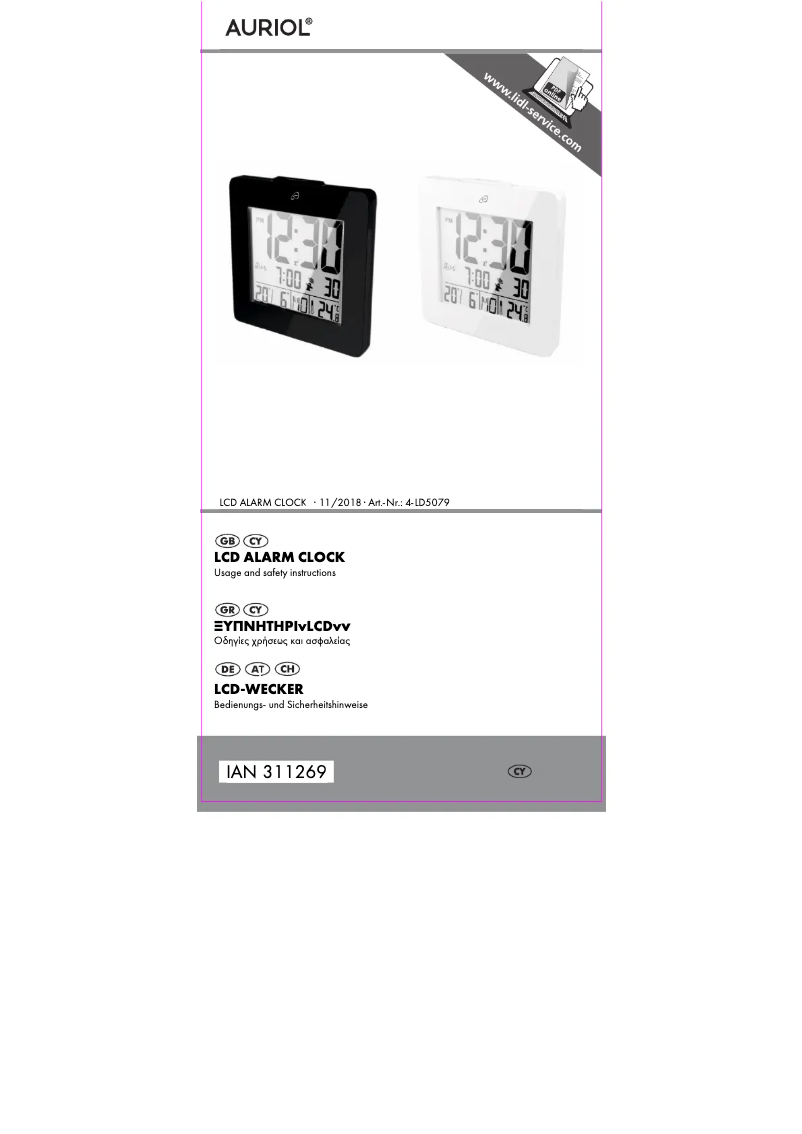 Image de la première page du manuel de l'appareil IAN 311269