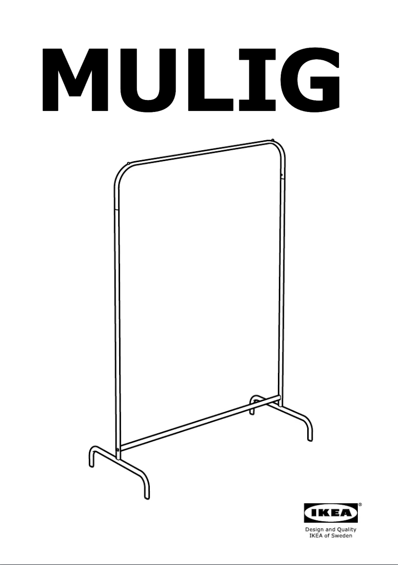 Page 1 de la notice Manuel utilisateur Ikea MULIG 405.618.43