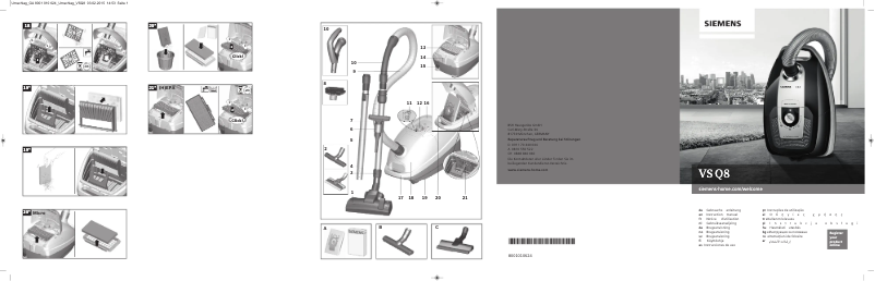 Página 1 del manual Manual de usuario Siemens VSQ8SENM3