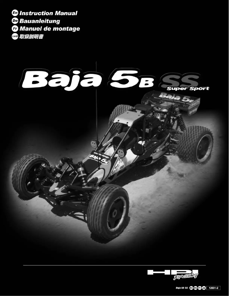Page 1 de la notice Manuel utilisateur HPI Racing Baja 5B Super Sport