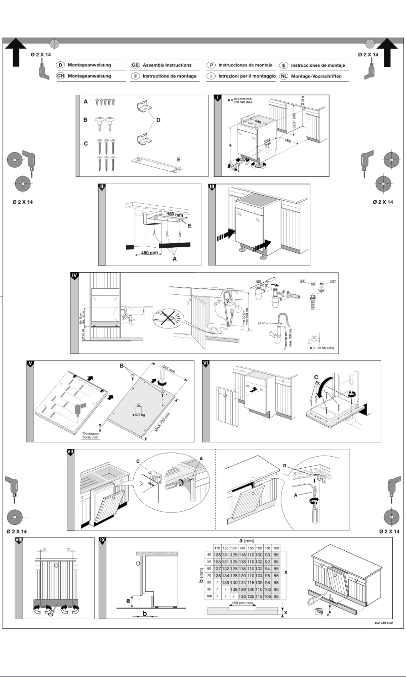 Página 1 del manual Guía de instalación Electrolux ESL6163