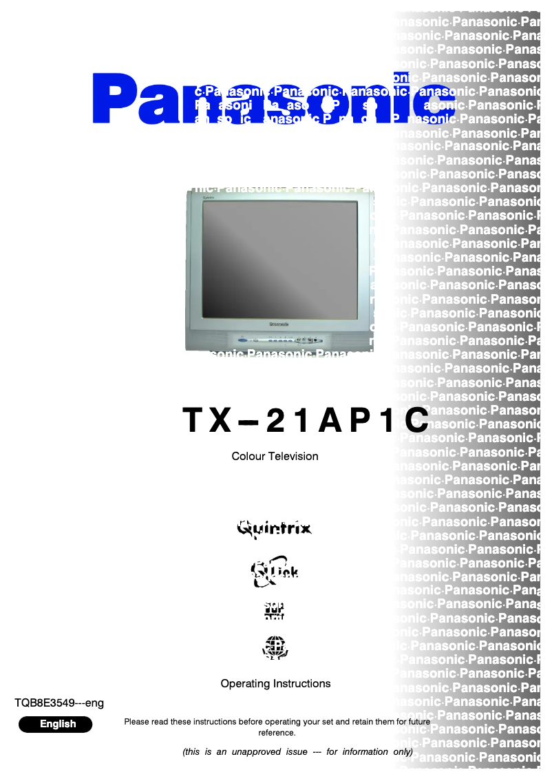Imagen de la primera página del manual del dispositivo TX-21AP1C