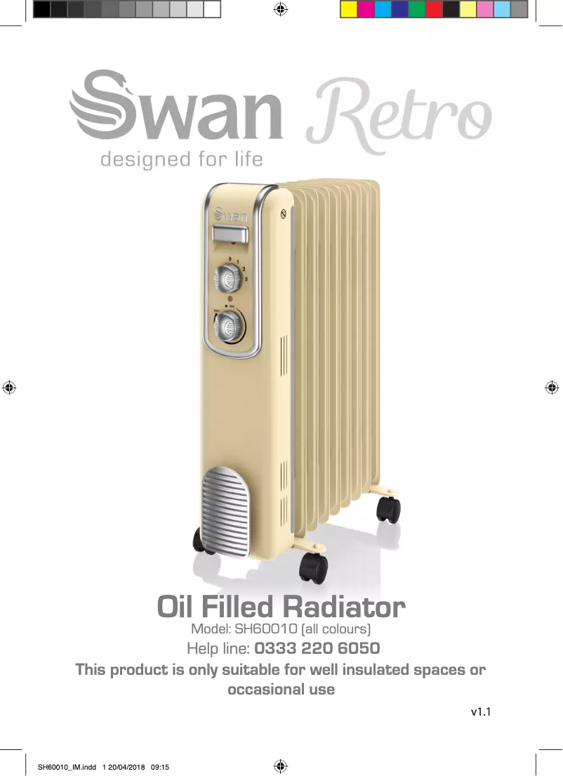 Page n°1 - Manuel utilisateur Swan SH60010ON