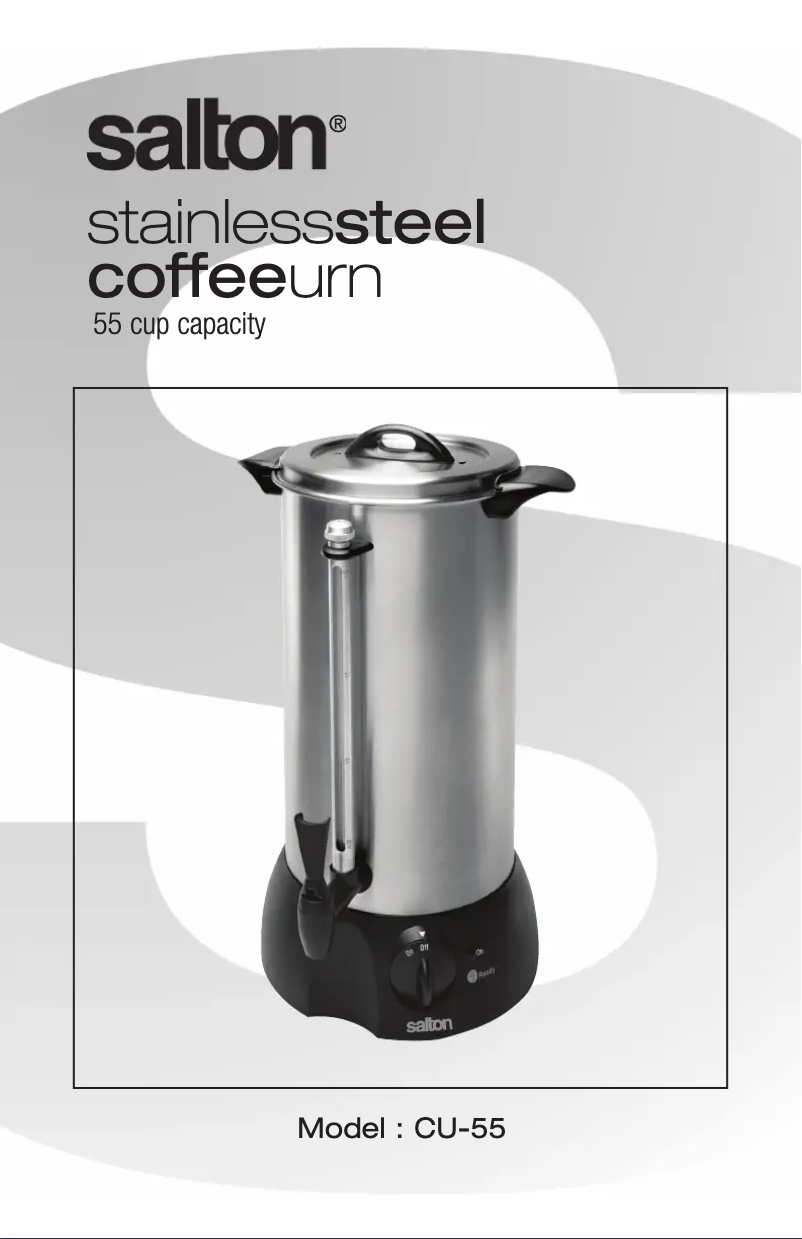 Imagen de la primera página del manual del dispositivo CU-55