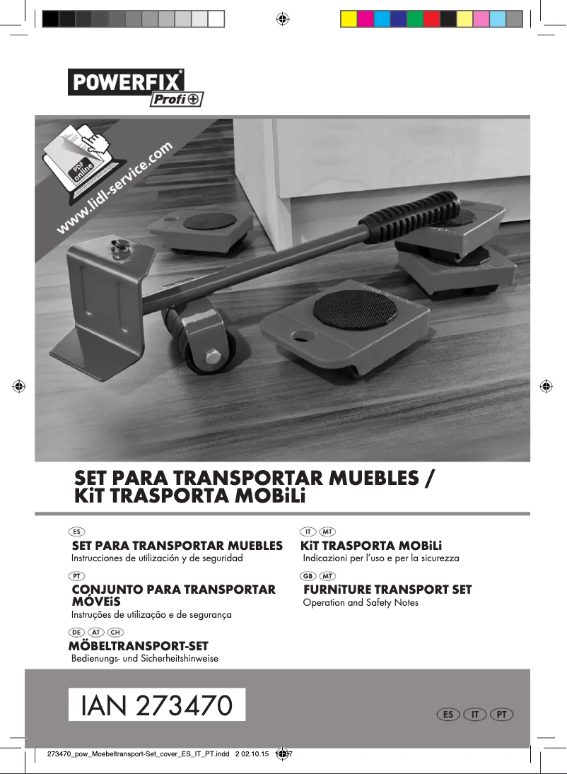 Page n°1 - Manuel utilisateur Powerfix IAN 273470