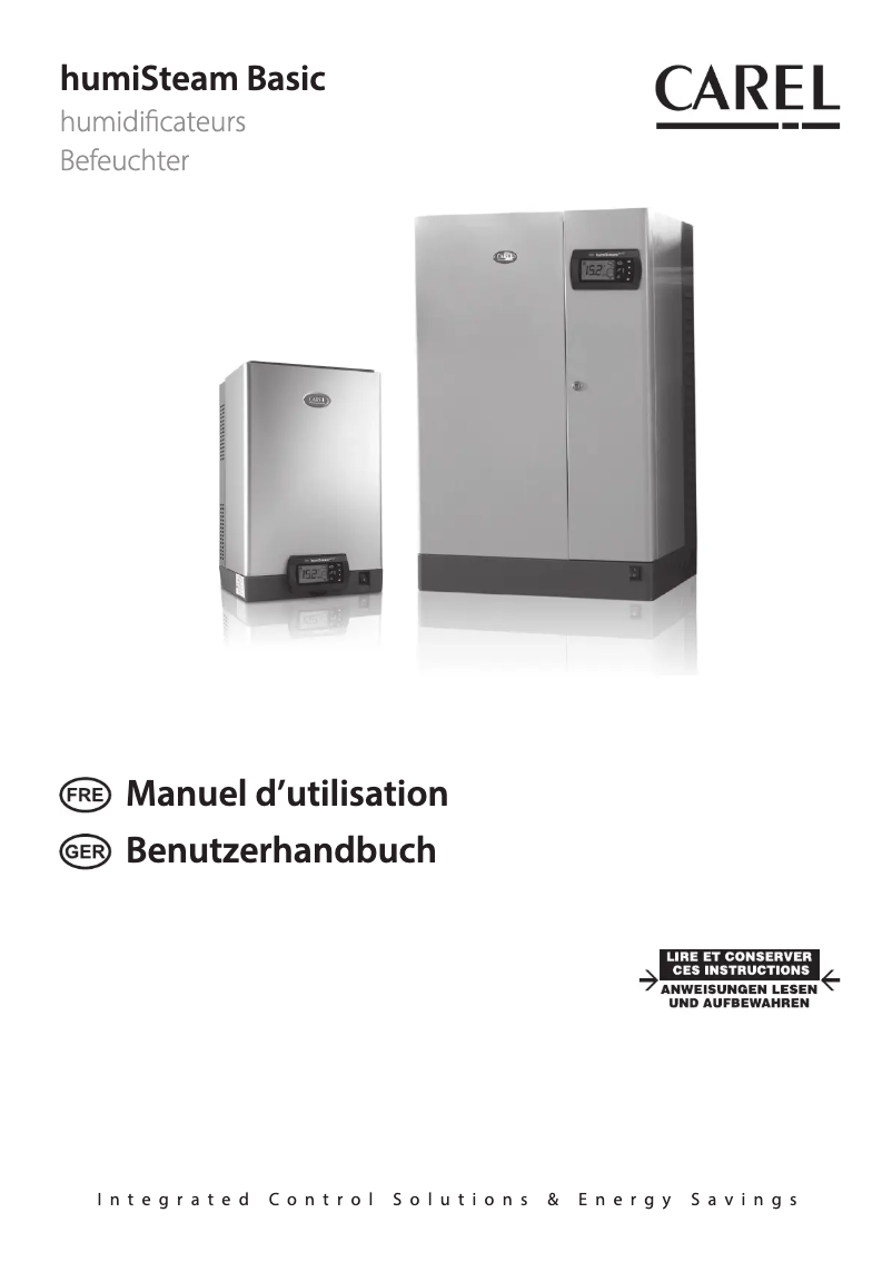 Page 1 de la notice Manuel utilisateur Carel humiSteam Basic
