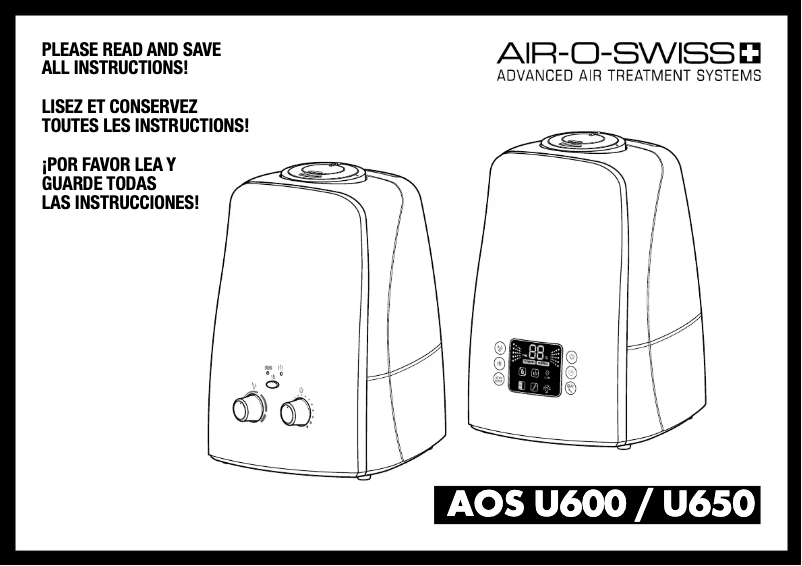 Page n°1 - Manuel utilisateur Air-O-Swiss U650