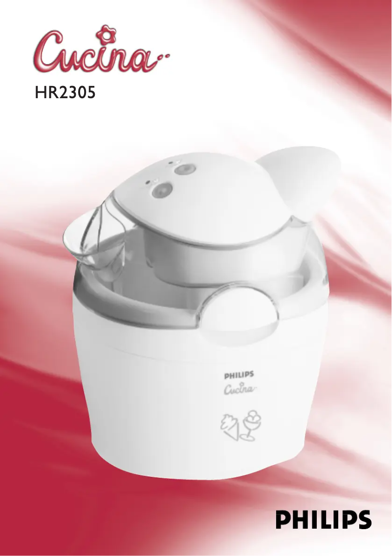 Page 1 de la notice Manuel utilisateur Philips HR2305