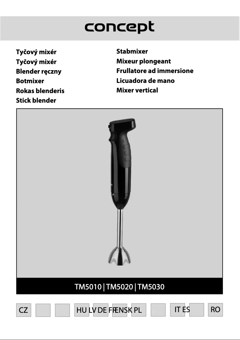 Image de la première page du manuel de l'appareil TM5030
