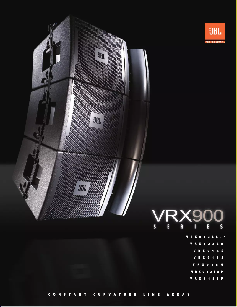 Page 1 de la notice Brochure JBL VRX915M