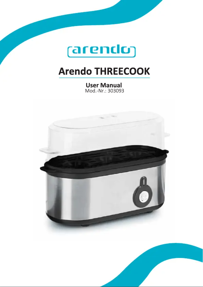 Image de la première page du manuel de l'appareil Threecook 305932