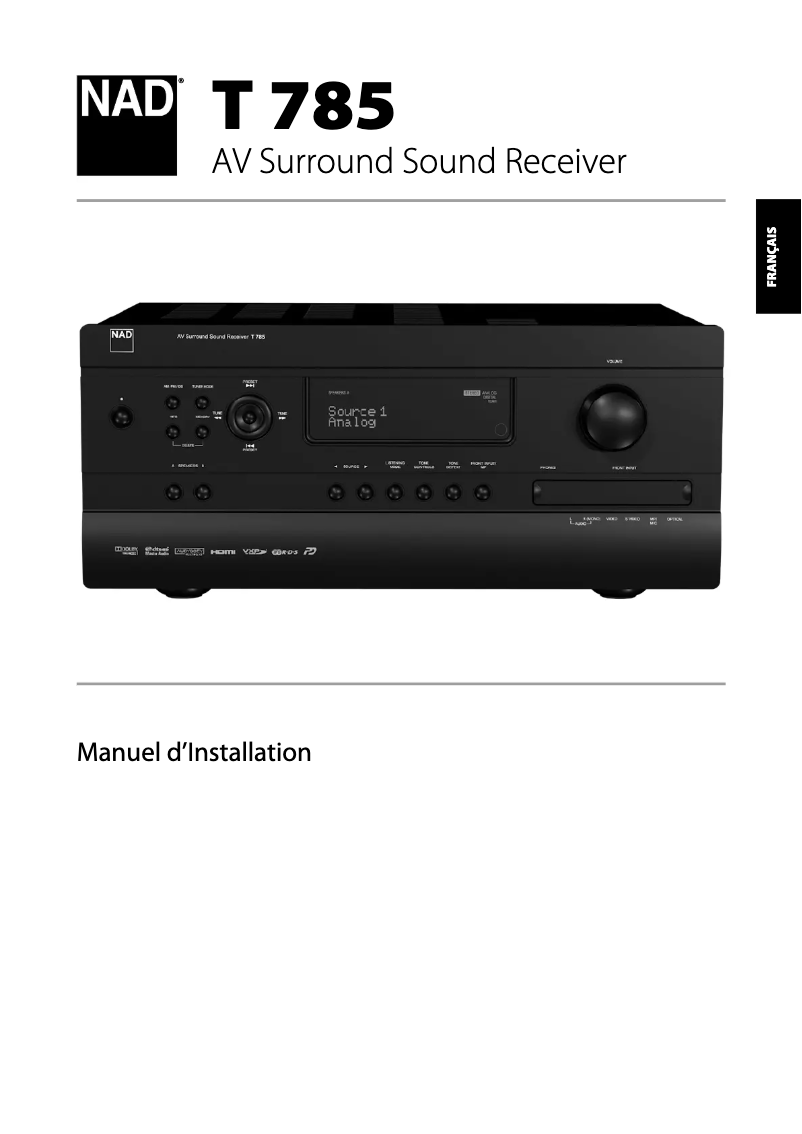 Image de la première page du manuel de l'appareil T 785