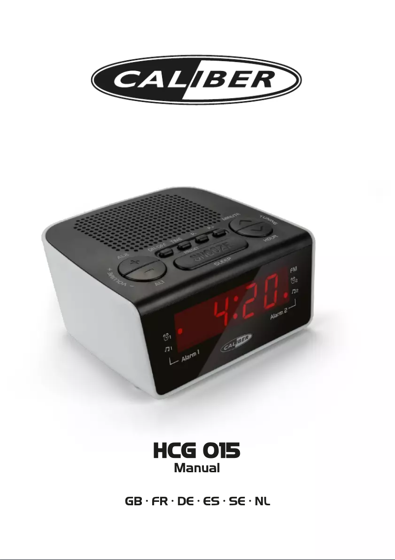 Image de la première page du manuel de l'appareil HCG015