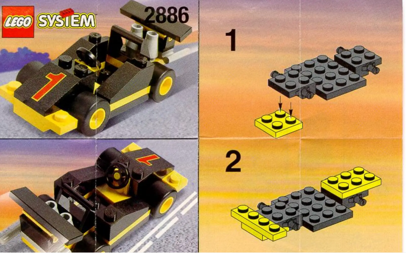 Page 1 de la notice Manuel utilisateur Lego BLACK FORMULA 1