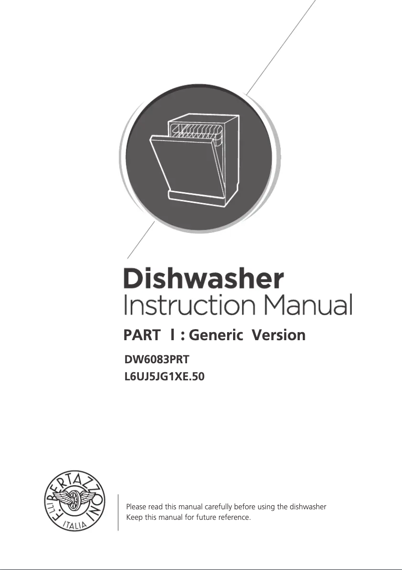 Image de la première page du manuel de l'appareil DW6083PRT