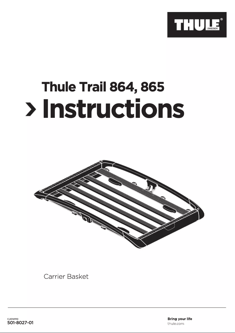 Image de la première page du manuel de l'appareil Trail 865