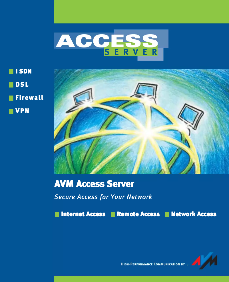Page 1 de la notice Manuel utilisateur AVM Access Server