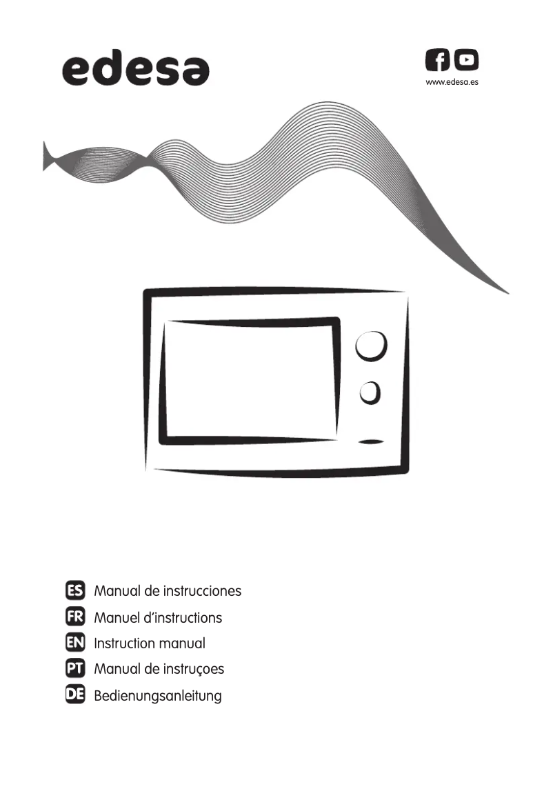 Page 1 de la notice Manuel utilisateur Edesa EMW-2530-IG WH