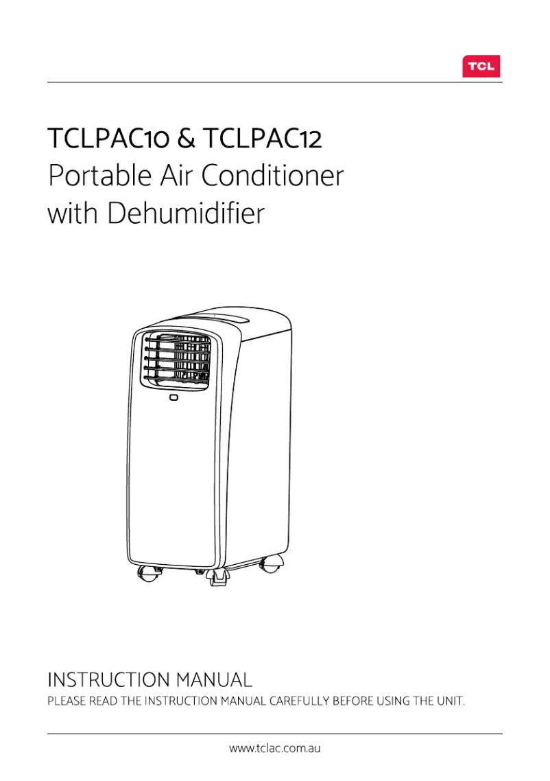 Page 1 of the manual User Manual TCL TCLPAC12