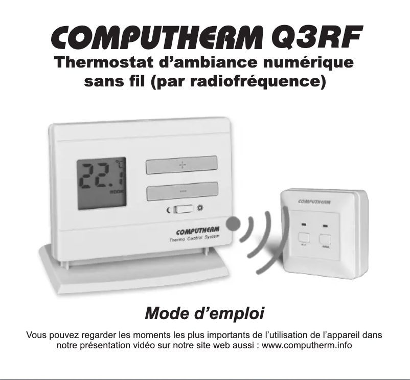 Page 1 de la notice Manuel utilisateur Computherm Q3RF