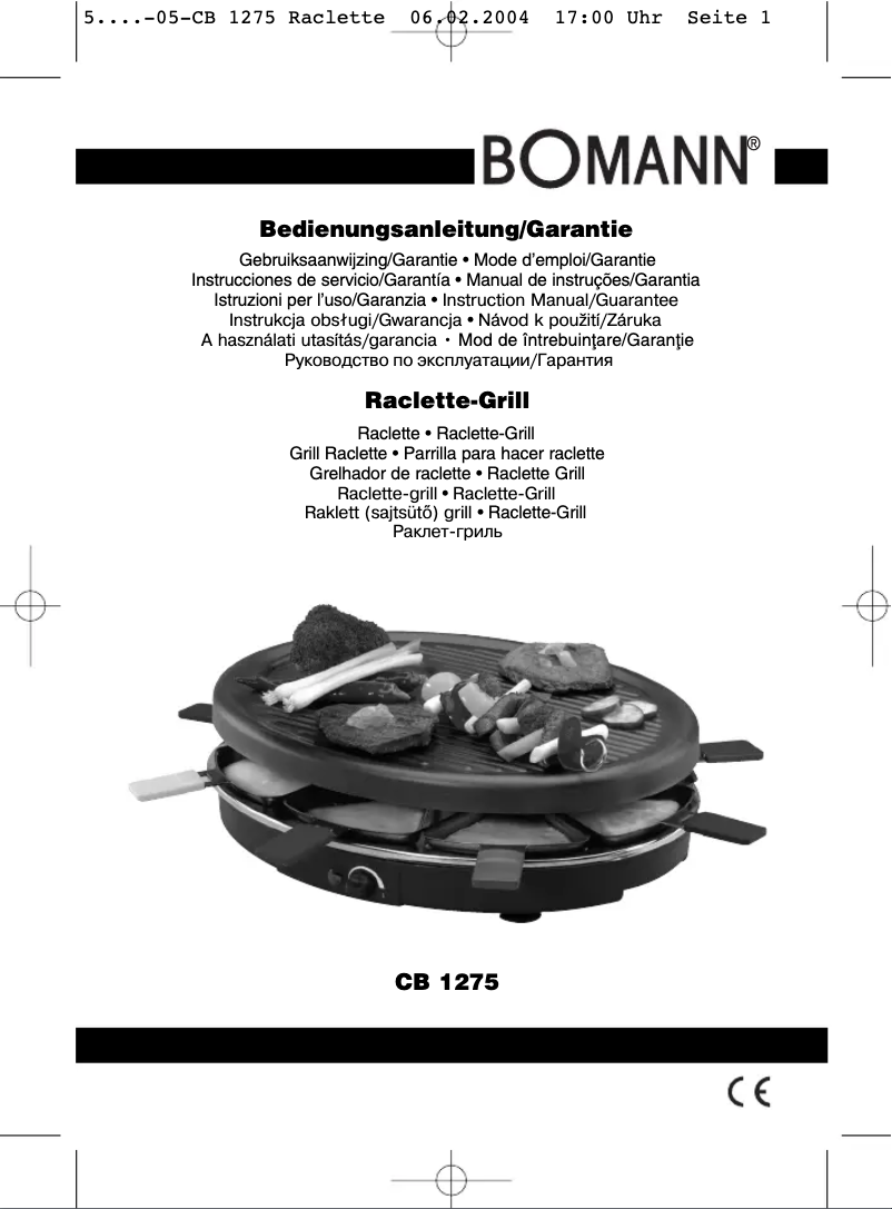 Page 1 de la notice Manuel utilisateur Bomann CB 1275