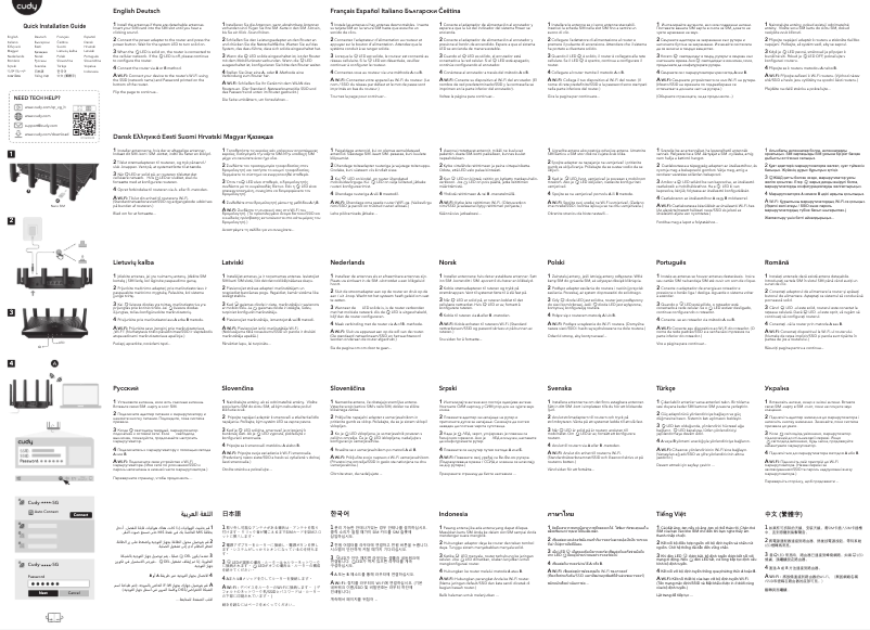 Page 1 de la notice Guide d'installation Cudy LT12