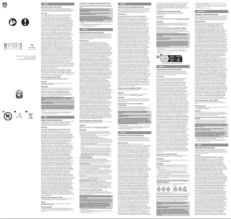 Page 1 of the manual User Manual Philips Series 5000 MG5920