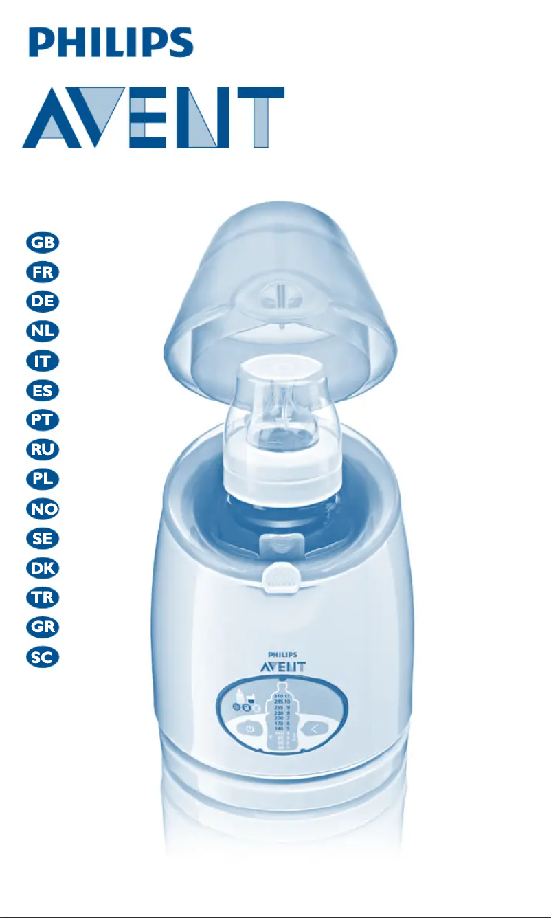 First page image of the manual for Avent SCF260