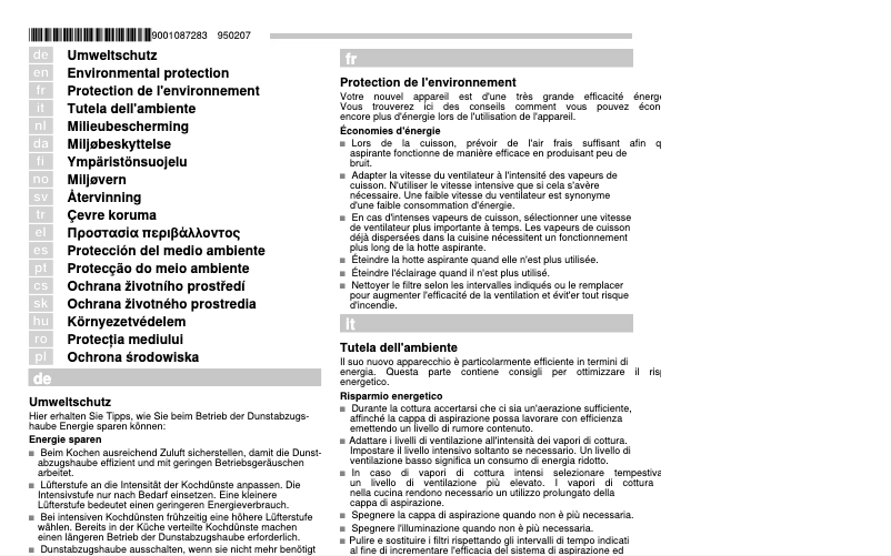 Page 1 de la notice Guide d'installation Siemens LC97BE532B