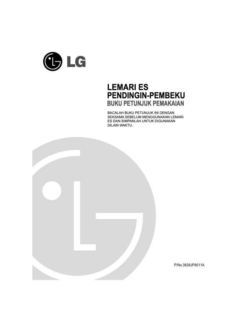 Page 1 de la notice Manuel utilisateur LG GN-292QLC