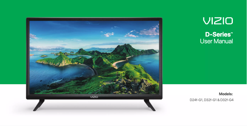 Page 1 de la notice Manuel utilisateur VIZIO D32f-G1