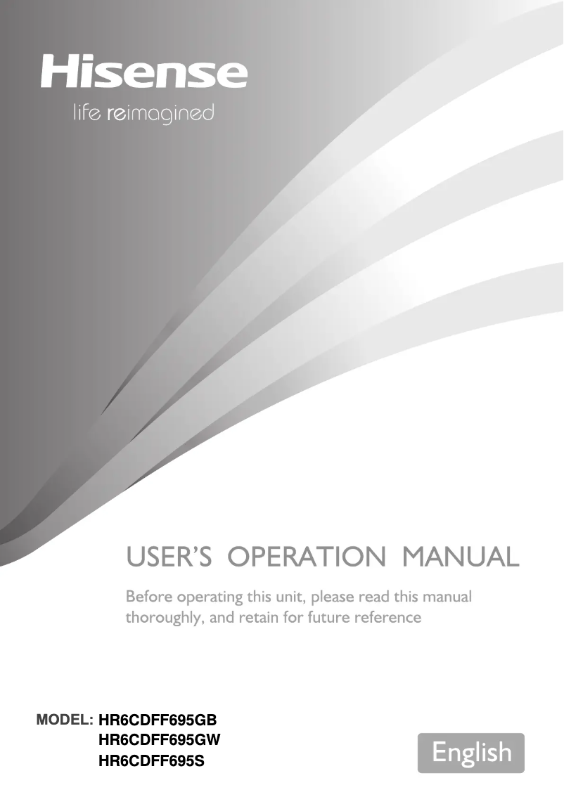 Image de la première page du manuel de l'appareil HR6CDFF695S