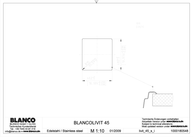 Image de la première page du manuel de l'appareil LIVIT 45