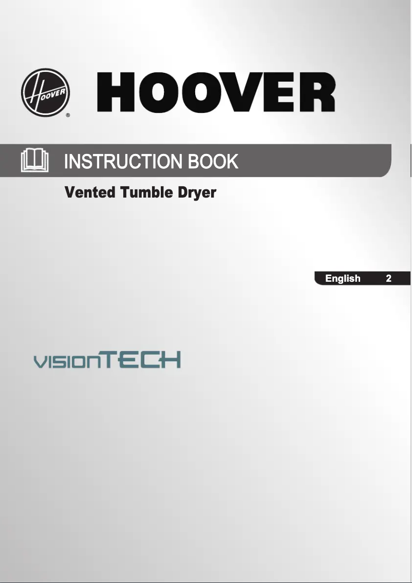 Page n°1 - Manuel utilisateur Hoover VTV 591CB-80