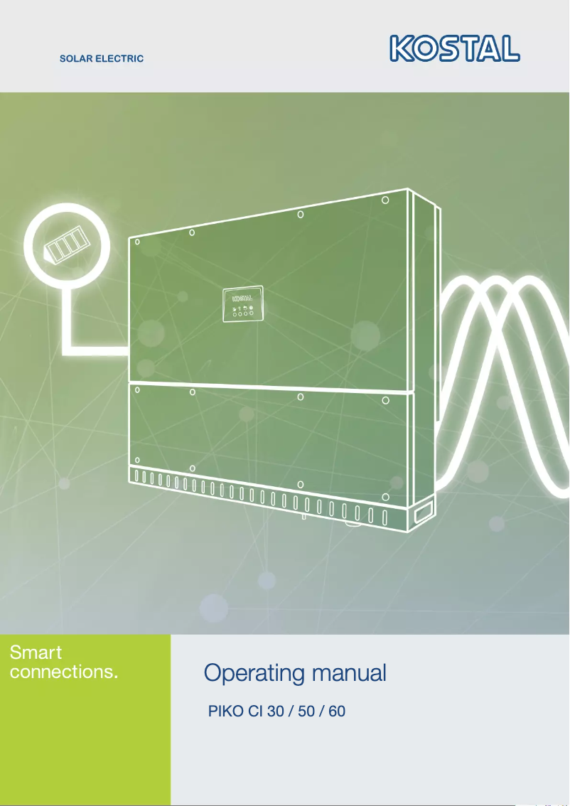 Page 1 de la notice Manuel utilisateur Kostal CI 50